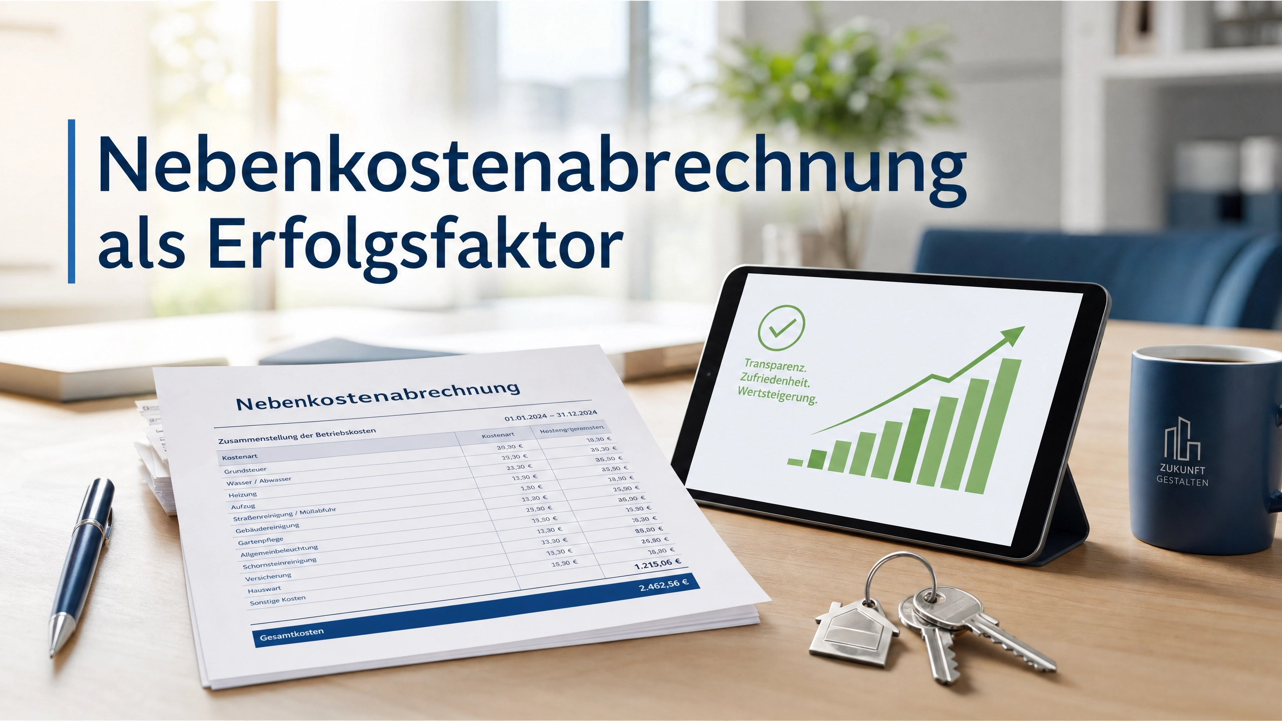 Nebenkostenabrechnung als Erfolgsfaktor: Wie Transparenz und Mieterservice dir Ärger ersparen